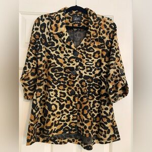Luii Leopard Swing Jacket. Size Small.